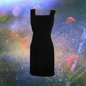 1990s vintage black rhinestone dress size 10 large